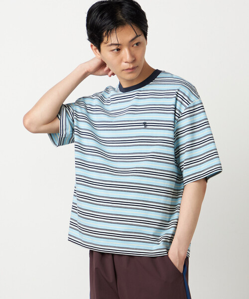 セール】マルチボーダー Tシャツ（Tシャツ/カットソー