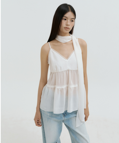 LUCIR ZU（ルシールズ）の「Elara Bustier Scarf Set (ivory)（シャツ/ブラウス・レディース・その他・FREE）」の2枚目の写真