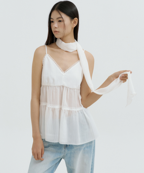 LUCIR ZU（ルシールズ）の「Elara Bustier Scarf Set (ivory)（シャツ/ブラウス・レディース・その他・FREE）」の3枚目の写真