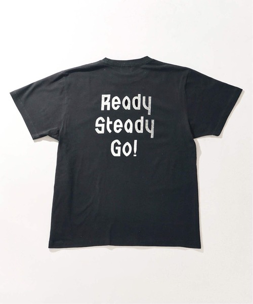 EDIFICE(エディフィス)の「《追加》Ready Steady Go! / レディーステディゴー 別注 プリント Tシャツ(Tシャツ/カットソー・メンズ・ホワイト/ブラック・LARGE/MEDIUM)」の2枚目の写真