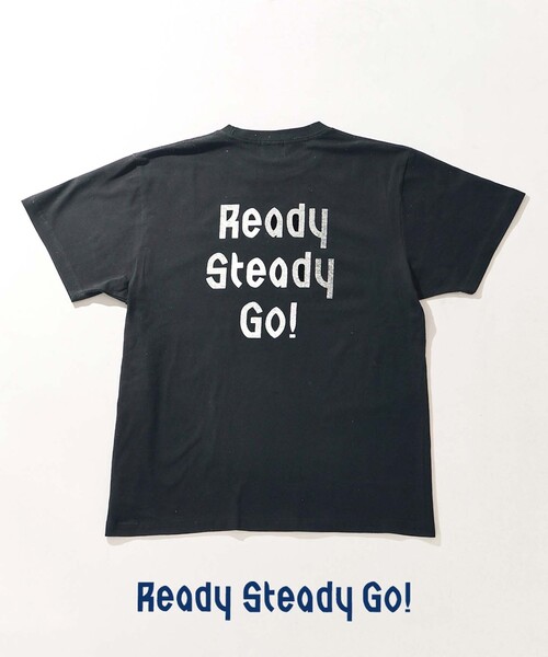 EDIFICE(エディフィス)の「《追加》Ready Steady Go! / レディーステディゴー 別注 プリント Tシャツ(Tシャツ/カットソー・メンズ・ホワイト/ブラック・LARGE/MEDIUM)」の3枚目の写真