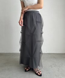 〈C.L〉チュールタックスカート