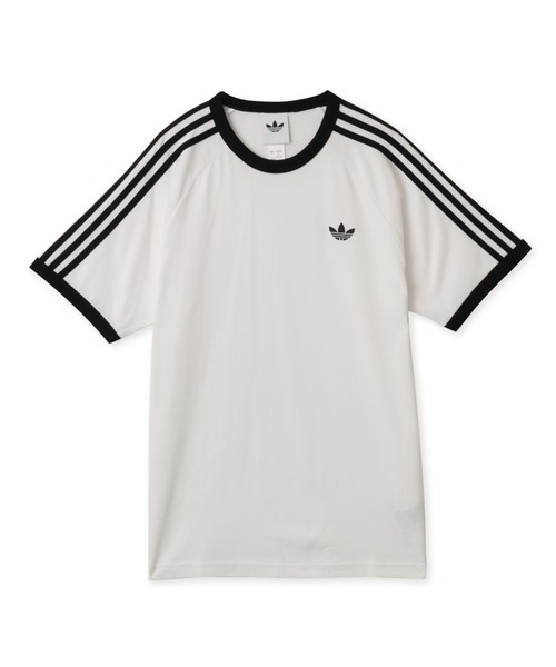 adidas(アディダス)の「adidas 3-STRIPES TEE / アディダス 3ストライプス Tシャツ(Tシャツ/カットソー・メンズ・ホワイト・M/S/XL/L/XXL)」の4枚目の写真