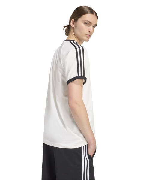 adidas(アディダス)の「adidas 3-STRIPES TEE / アディダス 3ストライプス Tシャツ(Tシャツ/カットソー・メンズ・ホワイト・M/S/XL/L/XXL)」の9枚目の写真