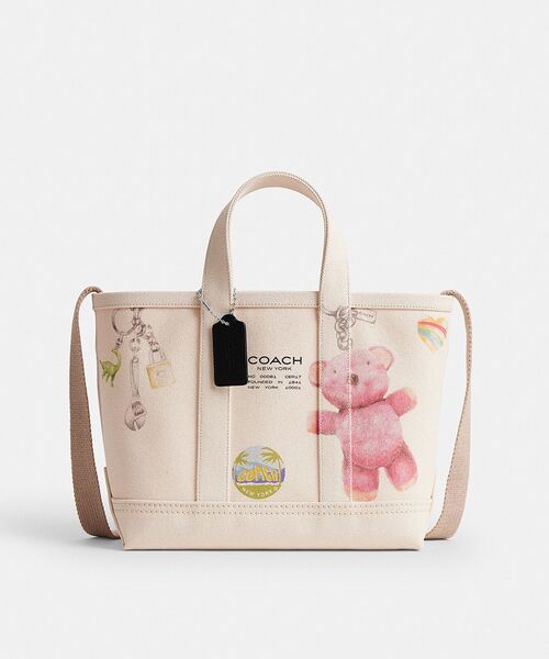 COACH（コーチ）の「ユーティリティー トート 27・スケッチ プリント（トートバッグ・メンズ・ホワイト系その他・ONE）」の2枚目の写真