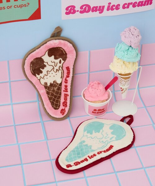 BIRTHDAY BAR（バースデイバー）の「B-DAYアイスクリーム　アクセントマット（ラグ/マット・レディース・ホワイト/ピンク・0）」の15枚目の写真