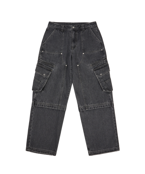 AAKAM(アーカム)の「Knee Incision Zippered Cargo Pants (Gray)(その他パンツ・レディース・その他・1/2)」の2枚目の写真