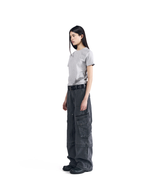 AAKAM(アーカム)の「Knee Incision Zippered Cargo Pants (Gray)(その他パンツ・レディース・その他・1/2)」の8枚目の写真
