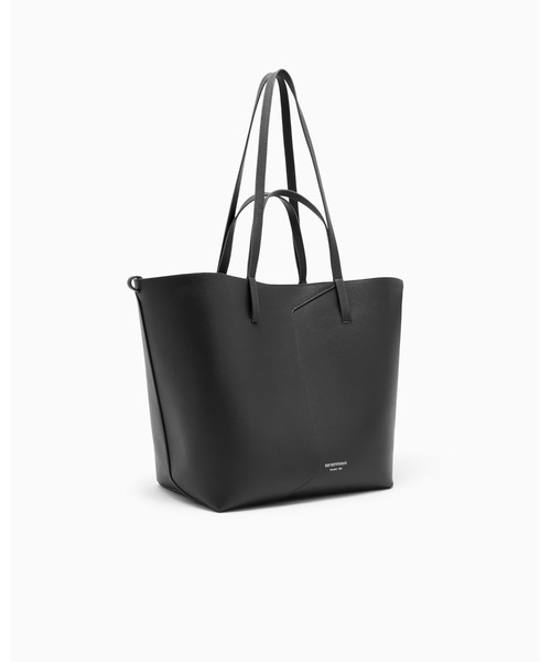 EMPORIO ARMANI(エンポリオアルマーニ)の「【エンポリオ アルマーニ】Emporio Armani 1981 レザートートバック(トートバッグ・レディース・オートミール/ブラック・FREE)」の5枚目の写真