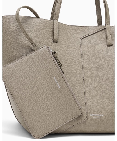 EMPORIO ARMANI(エンポリオアルマーニ)の「【エンポリオ アルマーニ】Emporio Armani 1981 レザートートバック(トートバッグ・レディース・オートミール/ブラック・FREE)」の16枚目の写真