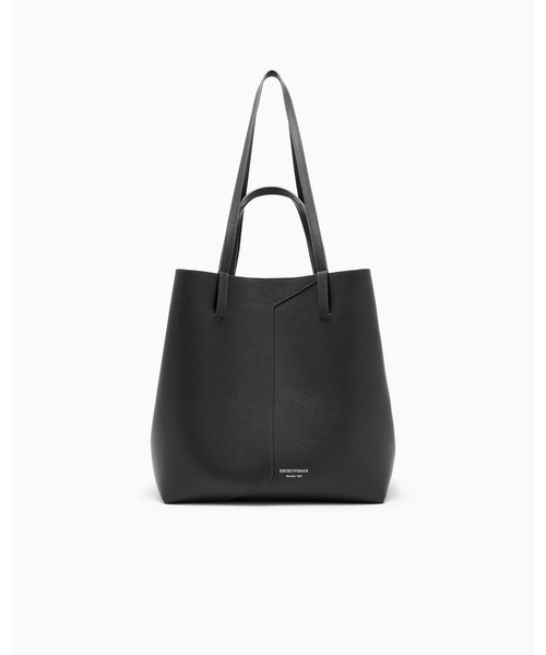 EMPORIO ARMANI(エンポリオアルマーニ)の「【エンポリオ アルマーニ】Emporio Armani 1981 レザートートバック(トートバッグ・レディース・オートミール/ブラック・FREE)」の4枚目の写真