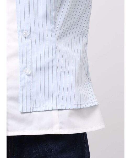 MURUA(ムルーア)の「レイヤードキャップスリーブシャツ 夏服(シャツ/ブラウス・レディース・ブルー/イエロー・FREE)」の14枚目の写真