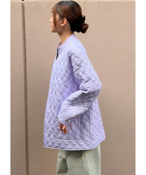 MEYAME(メヤメ)の「MEYAME/メヤメ リバーシブルキルトジャケット REVERSIBLE QUILTED JACKET MEY-2509(その他アウター・レディース・パープル/オリーブ・FREE)」の20枚目の写真