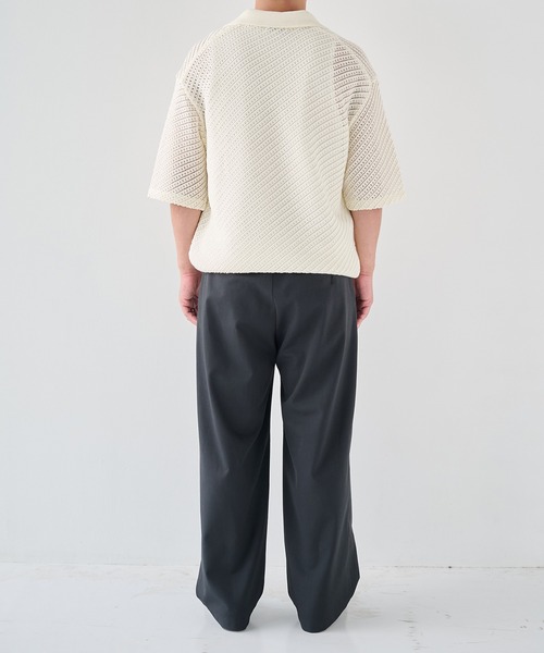 STUDIOUS(ステュディオス)の「【STUDIOUS】SKIPPER KNIT(ニット/セーター・メンズ・ブラック/アイボリー・1/2)」の5枚目の写真
