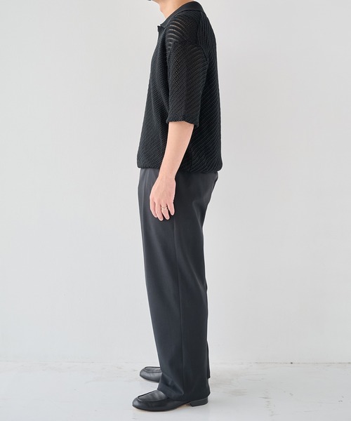 STUDIOUS(ステュディオス)の「【STUDIOUS】SKIPPER KNIT(ニット/セーター・メンズ・ブラック/アイボリー・1/2)」の9枚目の写真
