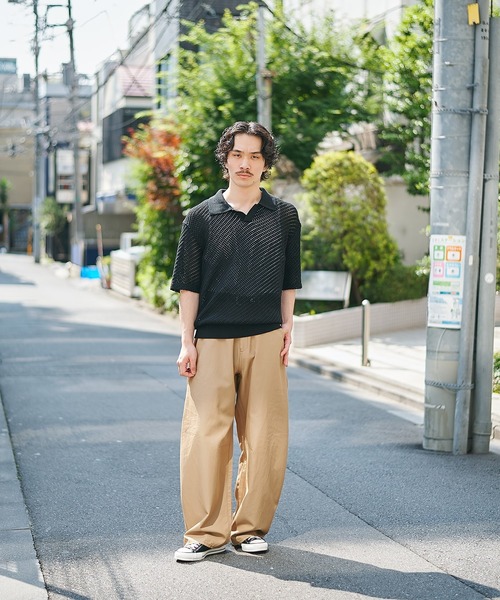 STUDIOUS(ステュディオス)の「【STUDIOUS】SKIPPER KNIT(ポロシャツ・メンズ・ブラック/アイボリー・1/2)」の16枚目の写真