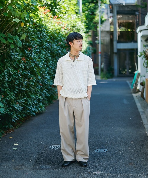 STUDIOUS(ステュディオス)の「【STUDIOUS】SKIPPER KNIT(ポロシャツ・メンズ・ブラック/アイボリー・1/2)」の18枚目の写真