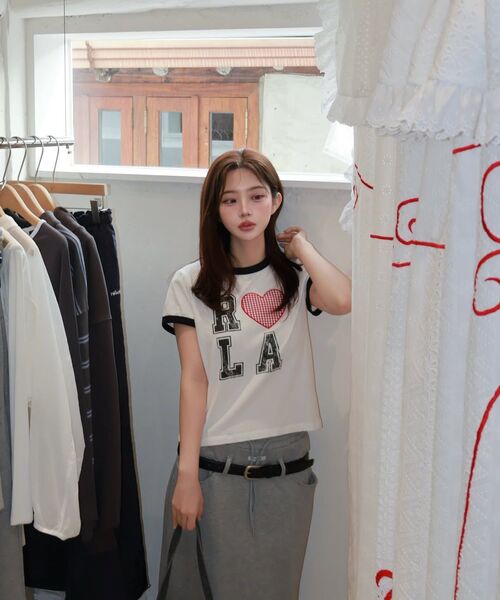 ROLAROLA(ロラロラ)の「NUBASIC LAYERED SLEEVELESS SET GY+CH(Tシャツ/カットソー・レディース・グレー系その他・MEDIUM/SMALL)」の3枚目の写真