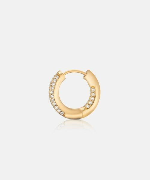 METROCITY（メトロシティ）の「モアナサイト ミニフープピアス - ゴールド（ピアス（両耳用）・レディース・ゴールド・FREE）」の3枚目の写真