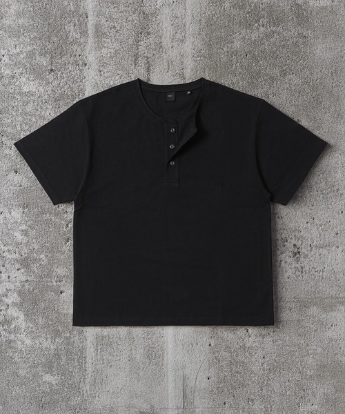 N.W.T(エヌダブルティー)の「【N.W.T】8.5oz クロップド ヘンリーネックTシャツ / ヘビーウェイト 綿100% ユニセックス(Tシャツ/カットソー・メンズ・ホワイト/ブラック・M/S/XL/L)」の16枚目の写真