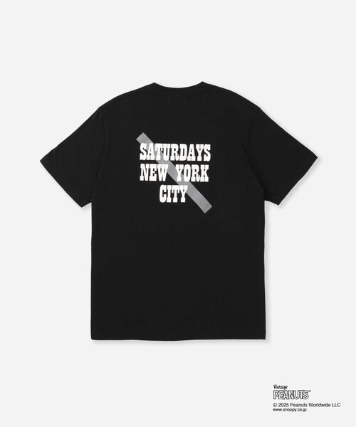 Saturdays NYC(サタデーズ ニューヨークシティ )の「SNYC x SNOOPY SURF T(Tシャツ/カットソー・メンズ・ブラック/ホワイト・M/L/XL/S)」の3枚目の写真