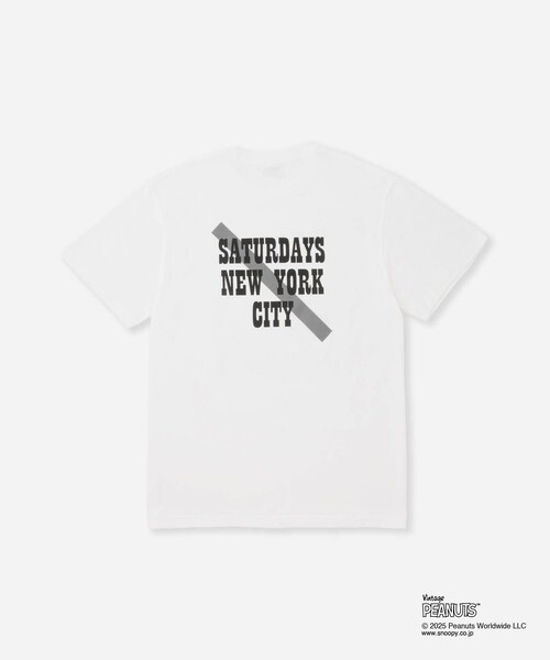 Saturdays NYC(サタデーズ ニューヨークシティ )の「SNYC x SNOOPY SURF T(Tシャツ/カットソー・メンズ・ブラック/ホワイト・M/L/XL/S)」の4枚目の写真