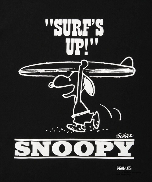 Saturdays NYC(サタデーズ ニューヨークシティ )の「SNYC x SNOOPY SURF T(Tシャツ/カットソー・メンズ・ブラック/ホワイト・M/L/XL/S)」の7枚目の写真