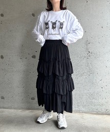 犬デザインロンT/長袖Tシャツ(hsyd)