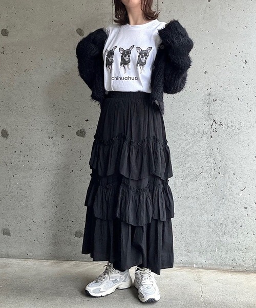 tunee(チュニー)の「犬デザインロンT/長袖Tシャツ(hsyd)(Tシャツ/カットソー・レディース・E/B/D/C/A・LARGE/MEDIUM)」の19枚目の写真