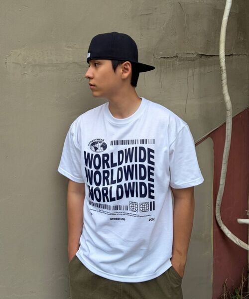 TAILOR STUDIO(テーラースタジオ)の「ワールドワイド 半袖Tシャツ (ワイン)(Tシャツ/カットソー・レディース・その他・2XL/X-LARGE/LARGE/MEDIUM/SMALL)」の9枚目の写真