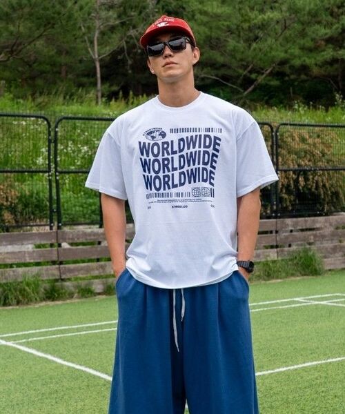 TAILOR STUDIO(テーラースタジオ)の「ワールドワイド 半袖Tシャツ (ワイン)(Tシャツ/カットソー・レディース・その他・2XL/X-LARGE/LARGE/MEDIUM/SMALL)」の10枚目の写真