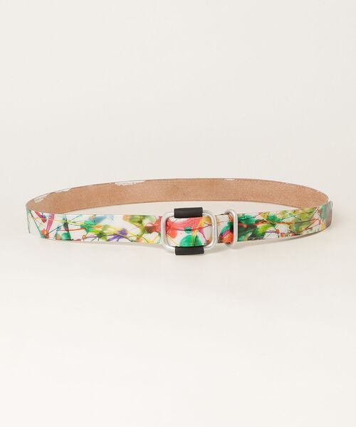 macromauro(マクロマウロ)の「【macromauro】AL BELT PAINT 30mm/WHITE(ベルト・メンズ・A/B/C・FREE)」の3枚目の写真