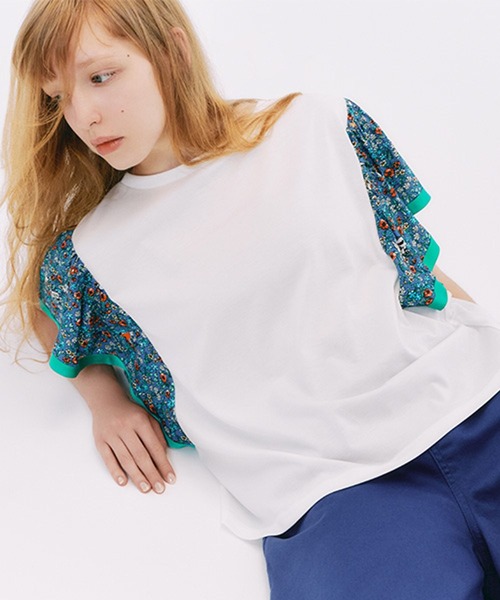 ツモリチサト　t　新品 tsumori chisato by studio clip】ワッフルスリーブTシャツ（Tシャツ