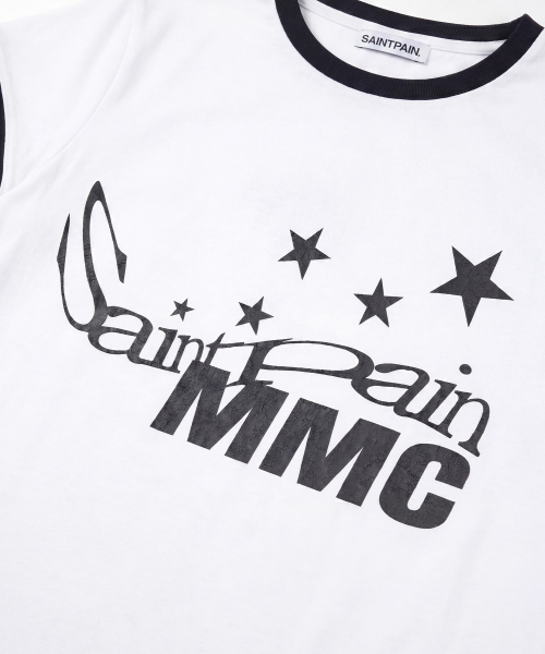 SAINTPAIN(セイントペイン)の「SPレタリングスタークロップリンガーティーシャツホワイト(Tシャツ/カットソー・レディース・その他・FREE)」の3枚目の写真