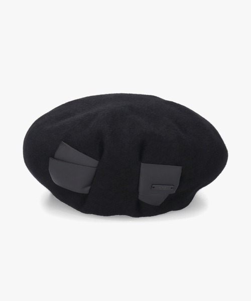 arth(アース)の「arth Put in Ribbon Beret / アース(ハンチング/ベレー帽・レディース・ブラウン/ライトグレー/ブラック・M/57.5cm)」の6枚目の写真