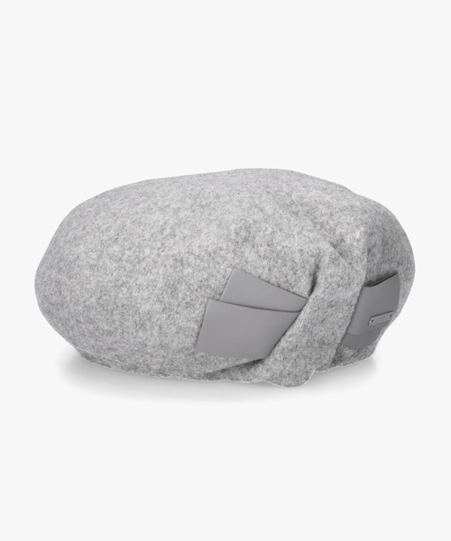 arth(アース)の「arth Put in Ribbon Beret / アース(ハンチング/ベレー帽・レディース・ブラウン/ライトグレー/ブラック・M/57.5cm)」の17枚目の写真