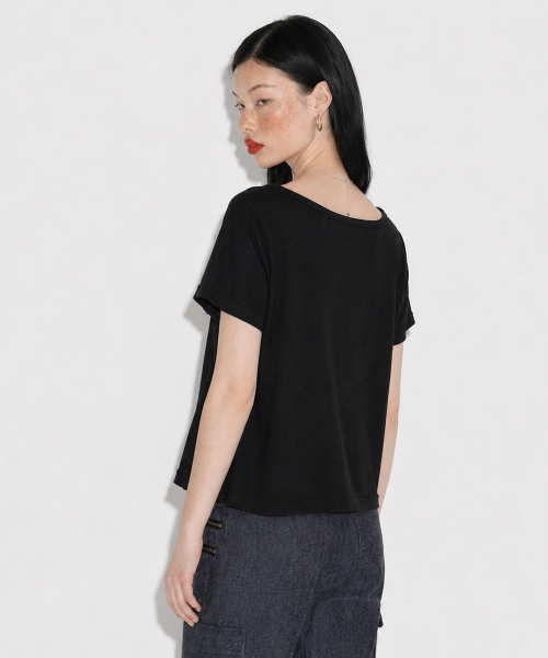 SETSETSET(セットセットセット)の「ブルーブルームフレアTシャツ(Tシャツ/カットソー・レディース・その他・ONE SIZE)」の5枚目の写真