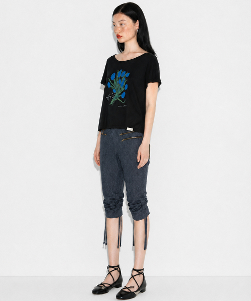 SETSETSET(セットセットセット)の「ブルーブルームフレアTシャツ(Tシャツ/カットソー・レディース・その他・ONE SIZE)」の8枚目の写真