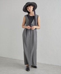 ear PAPILLONNER（イアパピヨネ）の「【SUM1 STYLE】サロペットスカート（ジャンパースカート）」