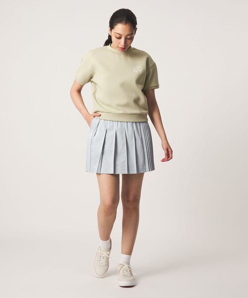 UNITED ARROWS GOLF(ユナイテッドアローズゴルフ)の「ウィメンズ ショートスリーブ モックネック スウェット(Tシャツ/カットソー・レディース・イエロー/ライム/オフホワイト・S/L/M)」の12枚目の写真