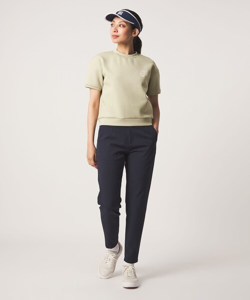UNITED ARROWS GOLF(ユナイテッドアローズゴルフ)の「ウィメンズ ショートスリーブ モックネック スウェット(Tシャツ/カットソー・レディース・イエロー/ライム/オフホワイト・S/L/M)」の15枚目の写真