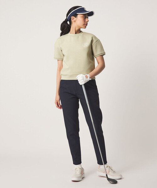 UNITED ARROWS GOLF(ユナイテッドアローズゴルフ)の「ウィメンズ ショートスリーブ モックネック スウェット(Tシャツ/カットソー・レディース・イエロー/ライム/オフホワイト・S/L/M)」の16枚目の写真