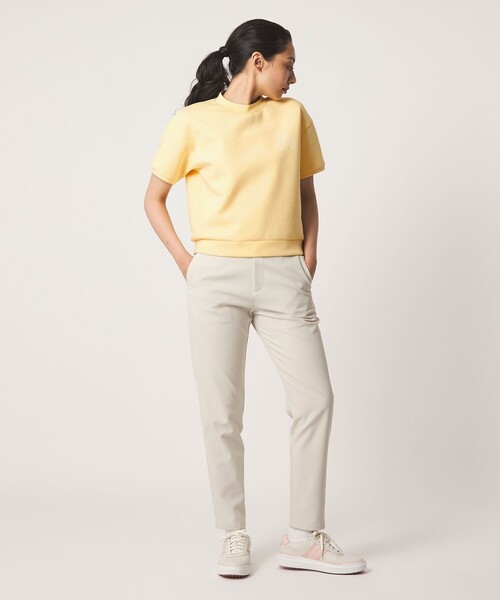 UNITED ARROWS GOLF(ユナイテッドアローズゴルフ)の「ウィメンズ ショートスリーブ モックネック スウェット(Tシャツ/カットソー・レディース・イエロー/ライム/オフホワイト・S/L/M)」の18枚目の写真