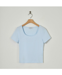 ジェインスクエアネックTシャツ