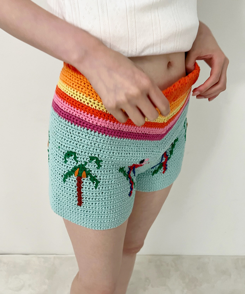 EDIT. FOR LULU（エディットフォールル）の「【Tach clothing／タッチ クロージング】 Isla Knitted Shorts（その他パンツ・レディース・ブルー系その他・FREE）」の3枚目の写真