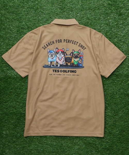 The Endless Summer(エンドレスサマー)の「TES GOLF POLO 4BUHI / ポロシャツ(ポロシャツ・メンズ・グリーン/ホワイト/ベージュ/ブラック/ネイビー/サックスブルー・MEDIUM/SMALL/XX-LARGE/X-LARGE/LARGE)」の1枚目の写真