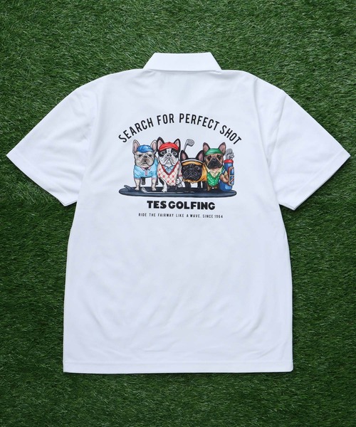 The Endless Summer(エンドレスサマー)の「TES GOLF POLO 4BUHI / ポロシャツ(ポロシャツ・メンズ・グリーン/ホワイト/ベージュ/ブラック/ネイビー/サックスブルー・MEDIUM/SMALL/XX-LARGE/X-LARGE/LARGE)」の2枚目の写真