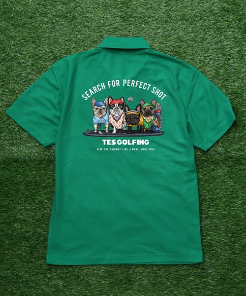 The Endless Summer(エンドレスサマー)の「TES GOLF POLO 4BUHI / ポロシャツ(ポロシャツ・メンズ・グリーン/ホワイト/ベージュ/ブラック/ネイビー/サックスブルー・MEDIUM/SMALL/XX-LARGE/X-LARGE/LARGE)」の4枚目の写真