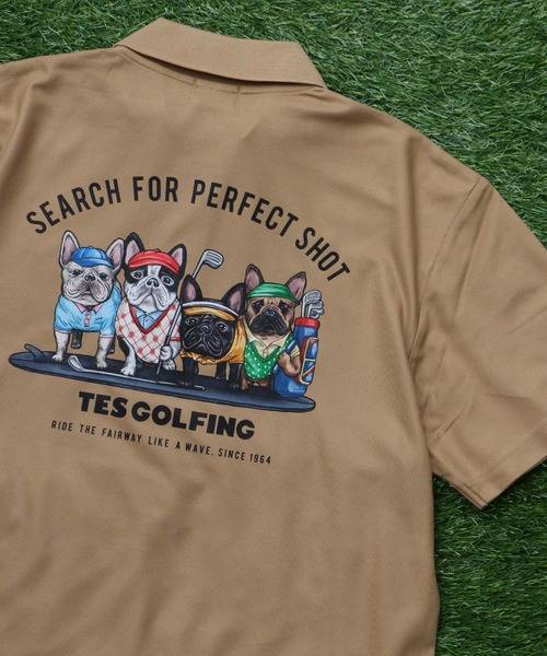 The Endless Summer(エンドレスサマー)の「TES GOLF POLO 4BUHI / ポロシャツ(ポロシャツ・メンズ・グリーン/ホワイト/ベージュ/ブラック/ネイビー/サックスブルー・MEDIUM/SMALL/XX-LARGE/X-LARGE/LARGE)」の11枚目の写真