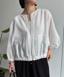 Jena espace merveilleux | 異素材メッシュブルゾン(ベスト)